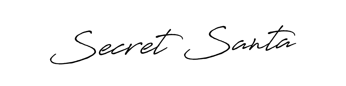 Create a beautiful signature design for name Secret Santa. With this signature (Antro_Vectra_Bolder) fonts, you can make a handwritten signature for free. Secret Santa signature style 7 images and pictures png