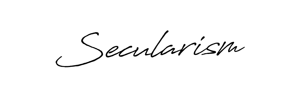 Use a signature maker to create a handwritten signature online. With this signature software, you can design (Antro_Vectra_Bolder) your own signature for name Secularism. Secularism signature style 7 images and pictures png