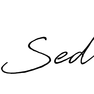 Similarly Antro_Vectra_Bolder is the best handwritten signature design. Signature creator online .You can use it as an online autograph creator for name Sed. Sed signature style 7 images and pictures png