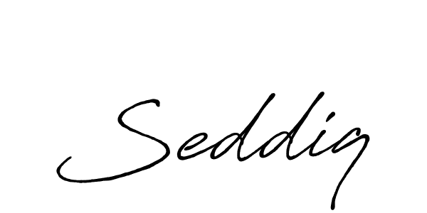Seddiq stylish signature style. Best Handwritten Sign (Antro_Vectra_Bolder) for my name. Handwritten Signature Collection Ideas for my name Seddiq. Seddiq signature style 7 images and pictures png