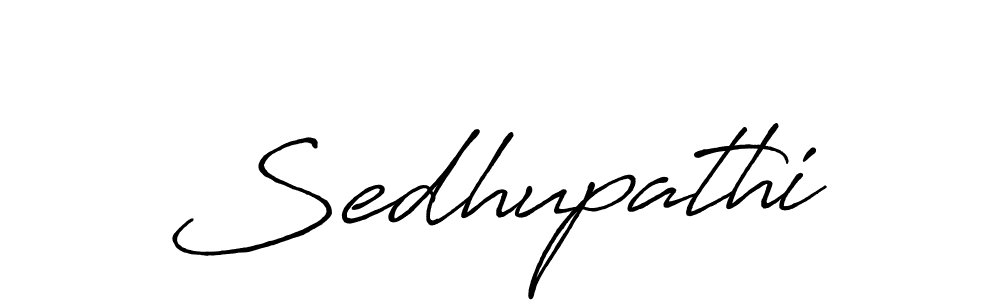 Use a signature maker to create a handwritten signature online. With this signature software, you can design (Antro_Vectra_Bolder) your own signature for name Sedhupathi. Sedhupathi signature style 7 images and pictures png