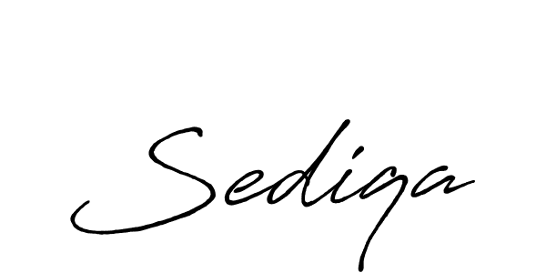 How to make Sediqa name signature. Use Antro_Vectra_Bolder style for creating short signs online. This is the latest handwritten sign. Sediqa signature style 7 images and pictures png