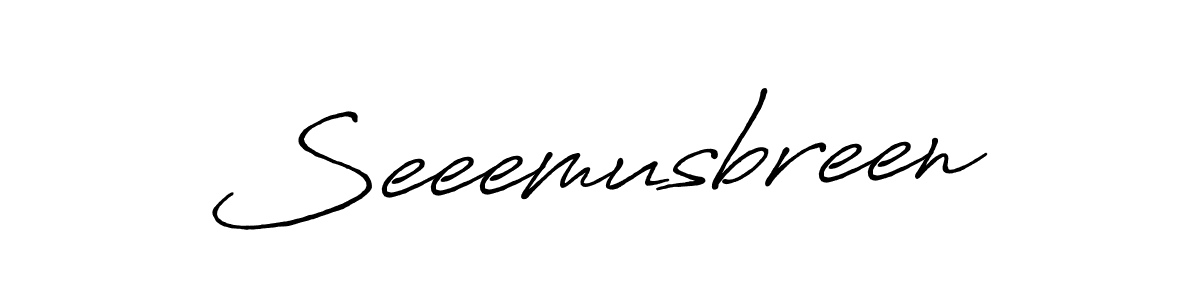 Make a beautiful signature design for name Seeemusbreen. Use this online signature maker to create a handwritten signature for free. Seeemusbreen signature style 7 images and pictures png