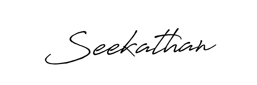 How to make Seekathan signature? Antro_Vectra_Bolder is a professional autograph style. Create handwritten signature for Seekathan name. Seekathan signature style 7 images and pictures png