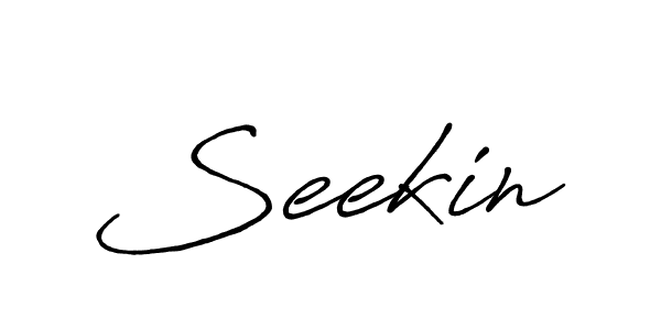 Make a beautiful signature design for name Seekin. Use this online signature maker to create a handwritten signature for free. Seekin signature style 7 images and pictures png