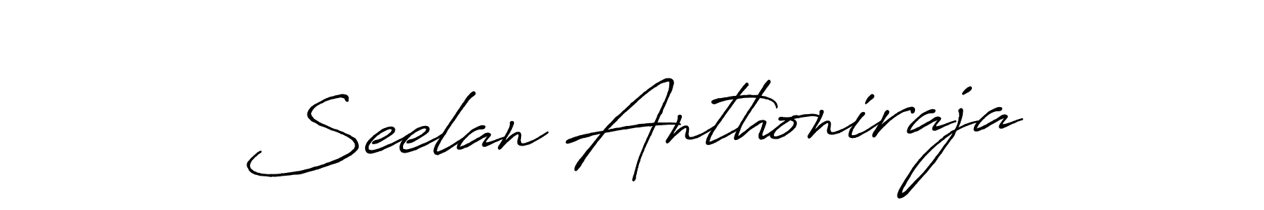 Antro_Vectra_Bolder is a professional signature style that is perfect for those who want to add a touch of class to their signature. It is also a great choice for those who want to make their signature more unique. Get Seelan Anthoniraja name to fancy signature for free. Seelan Anthoniraja signature style 7 images and pictures png