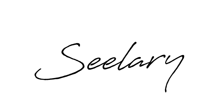 Once you've used our free online signature maker to create your best signature Antro_Vectra_Bolder style, it's time to enjoy all of the benefits that Seelary name signing documents. Seelary signature style 7 images and pictures png