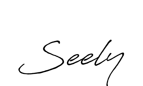 Use a signature maker to create a handwritten signature online. With this signature software, you can design (Antro_Vectra_Bolder) your own signature for name Seely. Seely signature style 7 images and pictures png