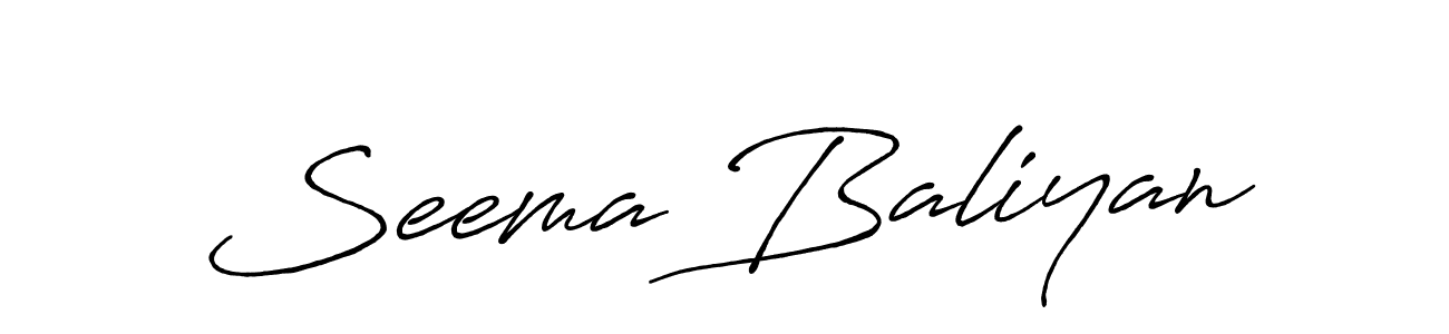 Also You can easily find your signature by using the search form. We will create Seema Baliyan name handwritten signature images for you free of cost using Antro_Vectra_Bolder sign style. Seema Baliyan signature style 7 images and pictures png