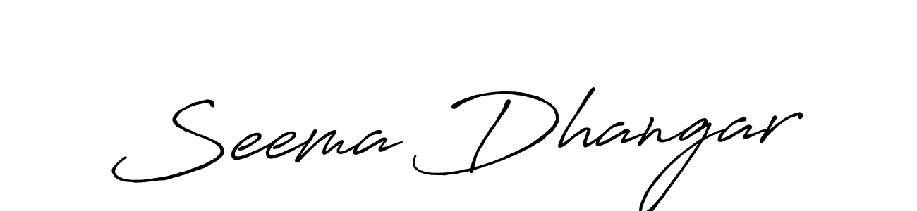 You should practise on your own different ways (Antro_Vectra_Bolder) to write your name (Seema Dhangar) in signature. don't let someone else do it for you. Seema Dhangar signature style 7 images and pictures png