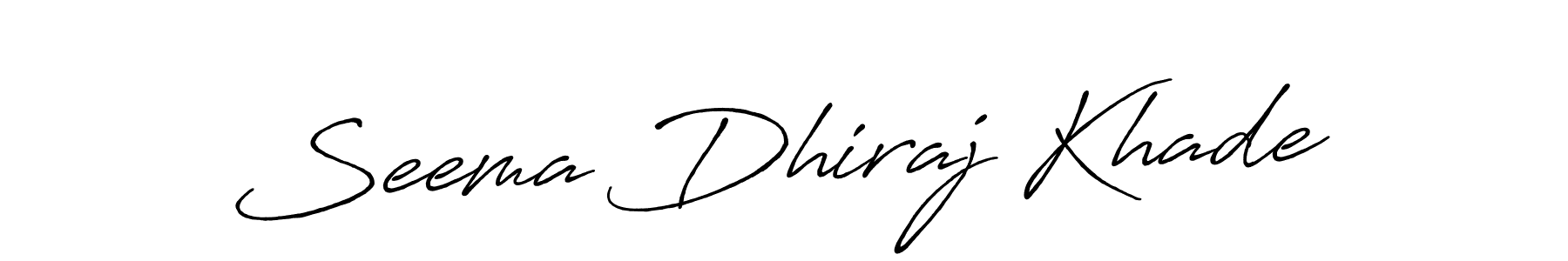 Also You can easily find your signature by using the search form. We will create Seema Dhiraj Khade name handwritten signature images for you free of cost using Antro_Vectra_Bolder sign style. Seema Dhiraj Khade signature style 7 images and pictures png