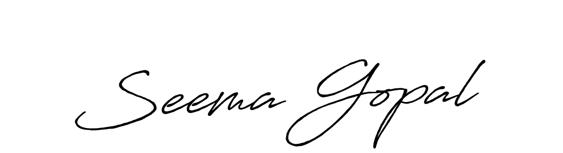 Once you've used our free online signature maker to create your best signature Antro_Vectra_Bolder style, it's time to enjoy all of the benefits that Seema Gopal name signing documents. Seema Gopal signature style 7 images and pictures png