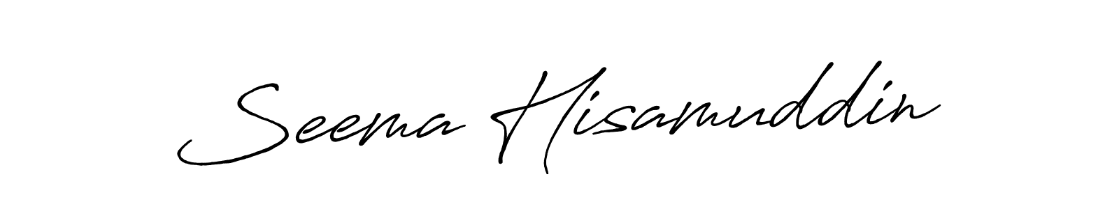 Here are the top 10 professional signature styles for the name Seema Hisamuddin. These are the best autograph styles you can use for your name. Seema Hisamuddin signature style 7 images and pictures png