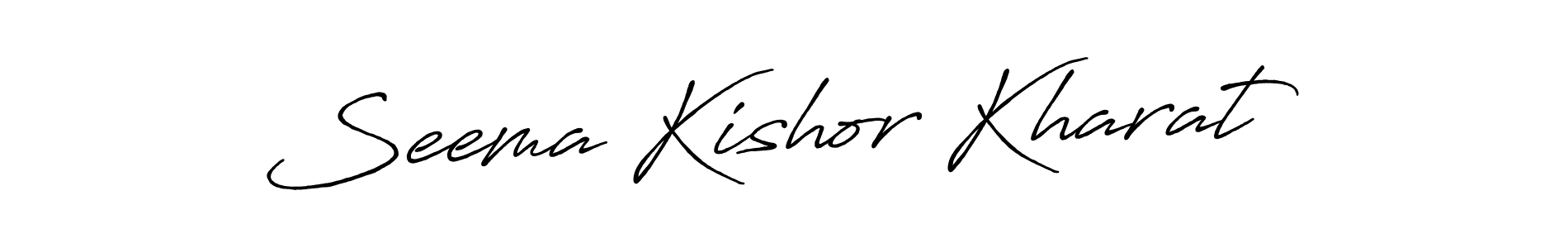 Similarly Antro_Vectra_Bolder is the best handwritten signature design. Signature creator online .You can use it as an online autograph creator for name Seema Kishor Kharat. Seema Kishor Kharat signature style 7 images and pictures png