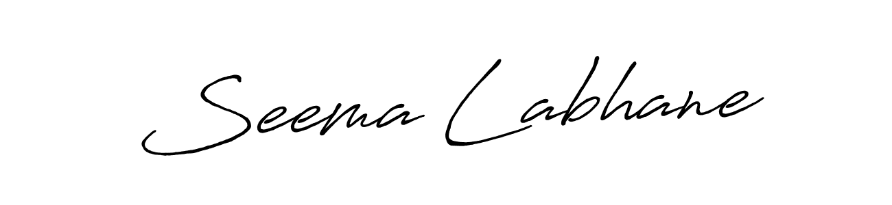 Antro_Vectra_Bolder is a professional signature style that is perfect for those who want to add a touch of class to their signature. It is also a great choice for those who want to make their signature more unique. Get Seema Labhane name to fancy signature for free. Seema Labhane signature style 7 images and pictures png