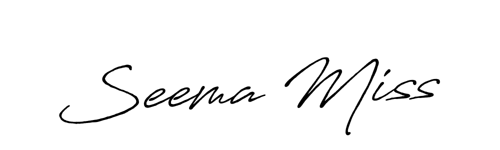 Once you've used our free online signature maker to create your best signature Antro_Vectra_Bolder style, it's time to enjoy all of the benefits that Seema Miss name signing documents. Seema Miss signature style 7 images and pictures png