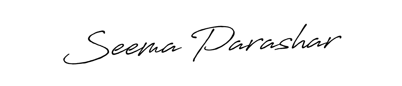Also You can easily find your signature by using the search form. We will create Seema Parashar name handwritten signature images for you free of cost using Antro_Vectra_Bolder sign style. Seema Parashar signature style 7 images and pictures png