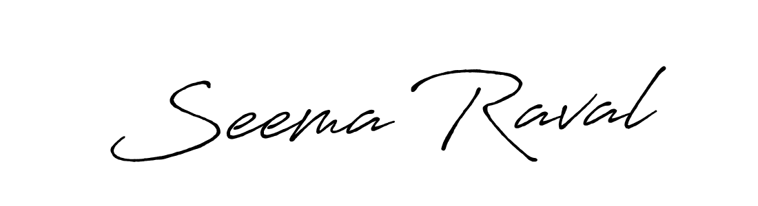 The best way (Antro_Vectra_Bolder) to make a short signature is to pick only two or three words in your name. The name Seema Raval include a total of six letters. For converting this name. Seema Raval signature style 7 images and pictures png