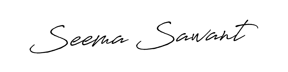 It looks lik you need a new signature style for name Seema Sawant. Design unique handwritten (Antro_Vectra_Bolder) signature with our free signature maker in just a few clicks. Seema Sawant signature style 7 images and pictures png