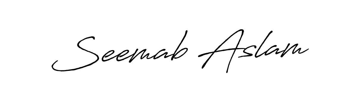Once you've used our free online signature maker to create your best signature Antro_Vectra_Bolder style, it's time to enjoy all of the benefits that Seemab Aslam name signing documents. Seemab Aslam signature style 7 images and pictures png