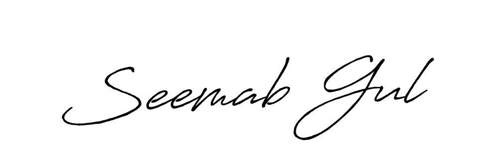 Also You can easily find your signature by using the search form. We will create Seemab Gul name handwritten signature images for you free of cost using Antro_Vectra_Bolder sign style. Seemab Gul signature style 7 images and pictures png