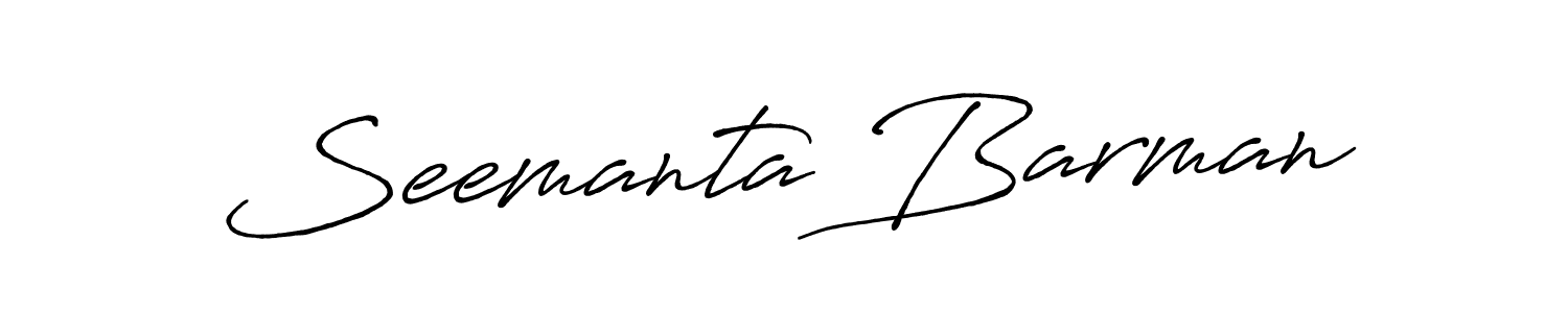 Also we have Seemanta Barman name is the best signature style. Create professional handwritten signature collection using Antro_Vectra_Bolder autograph style. Seemanta Barman signature style 7 images and pictures png