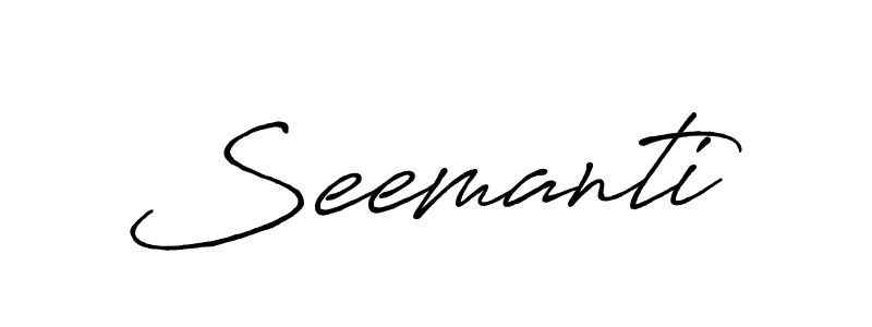 You should practise on your own different ways (Antro_Vectra_Bolder) to write your name (Seemanti) in signature. don't let someone else do it for you. Seemanti signature style 7 images and pictures png