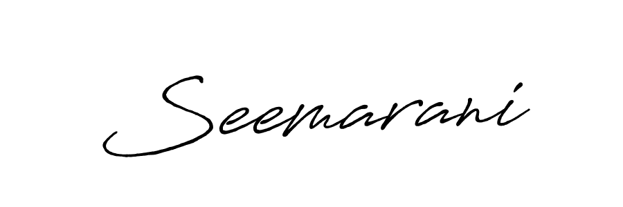Make a beautiful signature design for name Seemarani. With this signature (Antro_Vectra_Bolder) style, you can create a handwritten signature for free. Seemarani signature style 7 images and pictures png