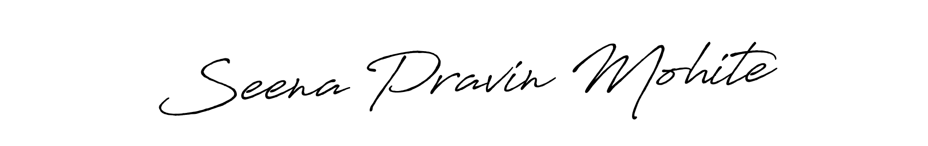 Use a signature maker to create a handwritten signature online. With this signature software, you can design (Antro_Vectra_Bolder) your own signature for name Seena Pravin Mohite. Seena Pravin Mohite signature style 7 images and pictures png