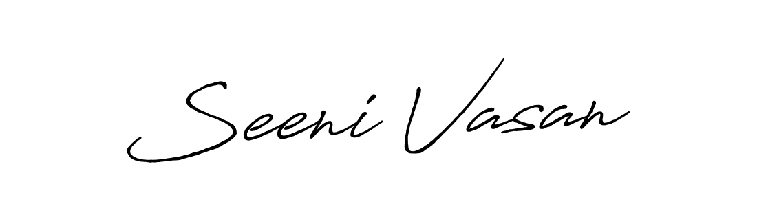It looks lik you need a new signature style for name Seeni Vasan. Design unique handwritten (Antro_Vectra_Bolder) signature with our free signature maker in just a few clicks. Seeni Vasan signature style 7 images and pictures png