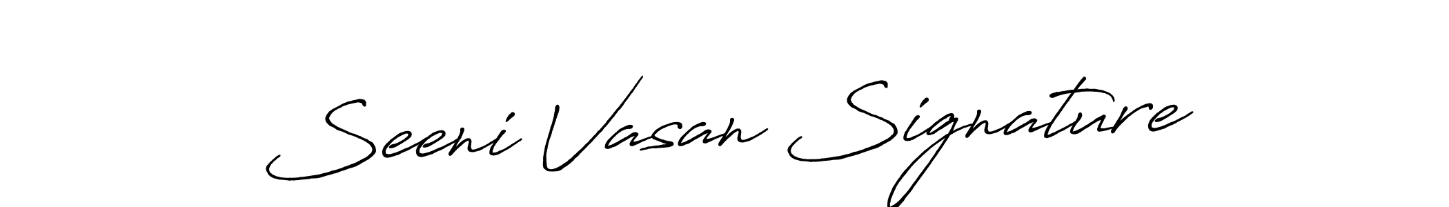 Design your own signature with our free online signature maker. With this signature software, you can create a handwritten (Antro_Vectra_Bolder) signature for name Seeni Vasan Signature. Seeni Vasan Signature signature style 7 images and pictures png