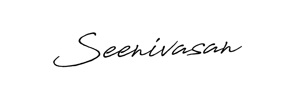 Design your own signature with our free online signature maker. With this signature software, you can create a handwritten (Antro_Vectra_Bolder) signature for name Seenivasan. Seenivasan signature style 7 images and pictures png