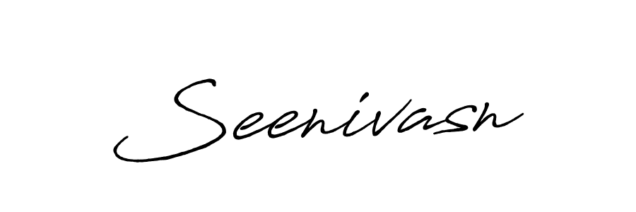How to make Seenivasn name signature. Use Antro_Vectra_Bolder style for creating short signs online. This is the latest handwritten sign. Seenivasn signature style 7 images and pictures png