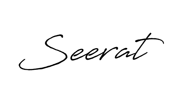 Also we have Seerat name is the best signature style. Create professional handwritten signature collection using Antro_Vectra_Bolder autograph style. Seerat signature style 7 images and pictures png