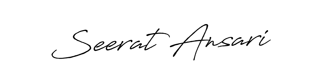 if you are searching for the best signature style for your name Seerat Ansari. so please give up your signature search. here we have designed multiple signature styles  using Antro_Vectra_Bolder. Seerat Ansari signature style 7 images and pictures png