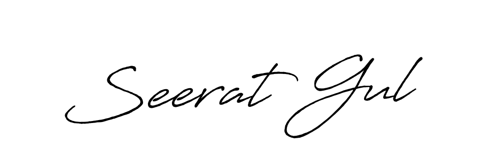 The best way (Antro_Vectra_Bolder) to make a short signature is to pick only two or three words in your name. The name Seerat Gul include a total of six letters. For converting this name. Seerat Gul signature style 7 images and pictures png