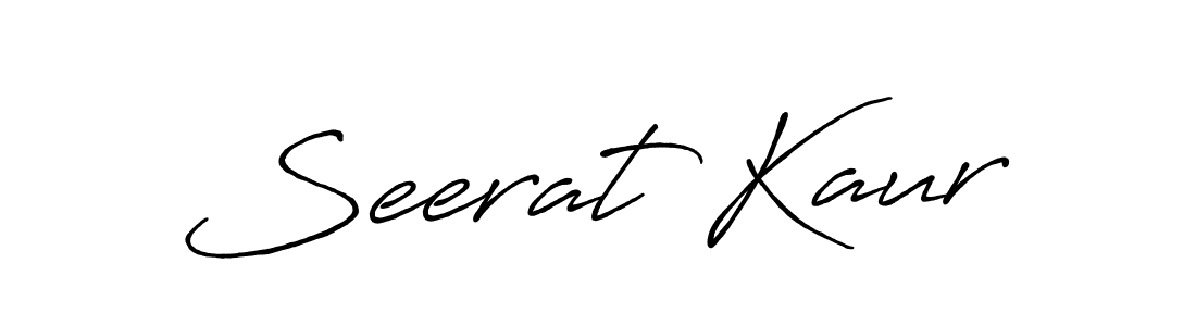 Design your own signature with our free online signature maker. With this signature software, you can create a handwritten (Antro_Vectra_Bolder) signature for name Seerat Kaur. Seerat Kaur signature style 7 images and pictures png