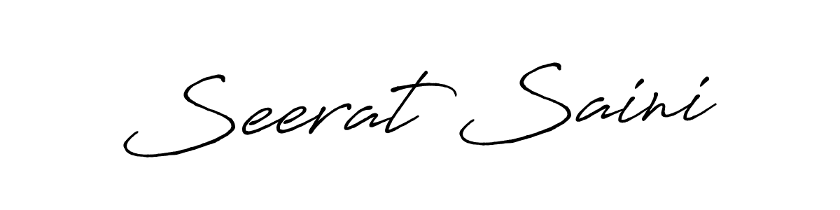 Similarly Antro_Vectra_Bolder is the best handwritten signature design. Signature creator online .You can use it as an online autograph creator for name Seerat Saini. Seerat Saini signature style 7 images and pictures png