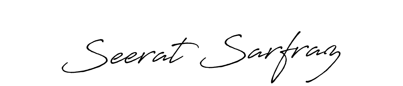 Seerat Sarfraz stylish signature style. Best Handwritten Sign (Antro_Vectra_Bolder) for my name. Handwritten Signature Collection Ideas for my name Seerat Sarfraz. Seerat Sarfraz signature style 7 images and pictures png