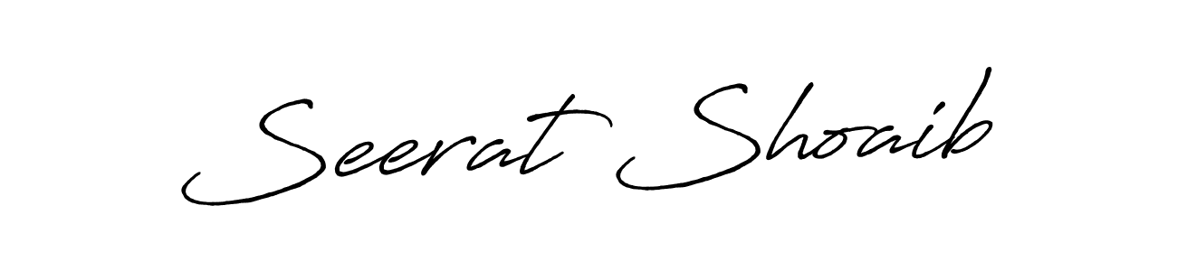 Make a beautiful signature design for name Seerat Shoaib. Use this online signature maker to create a handwritten signature for free. Seerat Shoaib signature style 7 images and pictures png