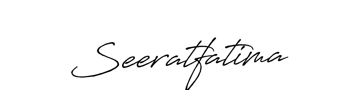 How to make Seeratfatima signature? Antro_Vectra_Bolder is a professional autograph style. Create handwritten signature for Seeratfatima name. Seeratfatima signature style 7 images and pictures png