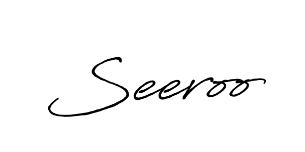 How to make Seeroo name signature. Use Antro_Vectra_Bolder style for creating short signs online. This is the latest handwritten sign. Seeroo signature style 7 images and pictures png