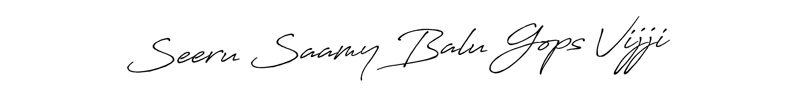 You can use this online signature creator to create a handwritten signature for the name Seeru Saamy Balu Gops Vijji. This is the best online autograph maker. Seeru Saamy Balu Gops Vijji signature style 7 images and pictures png