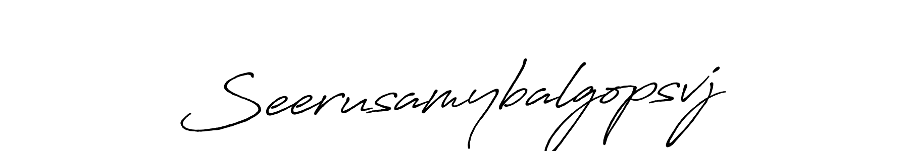 It looks lik you need a new signature style for name Seerusamybalgopsvj. Design unique handwritten (Antro_Vectra_Bolder) signature with our free signature maker in just a few clicks. Seerusamybalgopsvj signature style 7 images and pictures png
