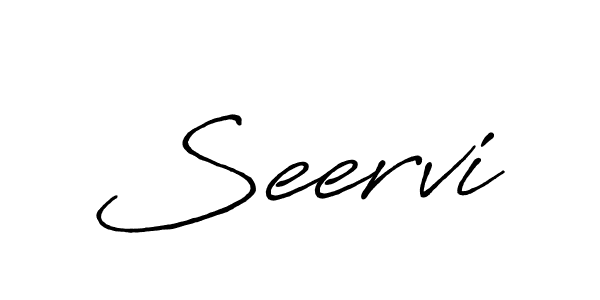 Seervi stylish signature style. Best Handwritten Sign (Antro_Vectra_Bolder) for my name. Handwritten Signature Collection Ideas for my name Seervi. Seervi signature style 7 images and pictures png