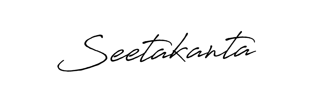 Make a beautiful signature design for name Seetakanta. With this signature (Antro_Vectra_Bolder) style, you can create a handwritten signature for free. Seetakanta signature style 7 images and pictures png