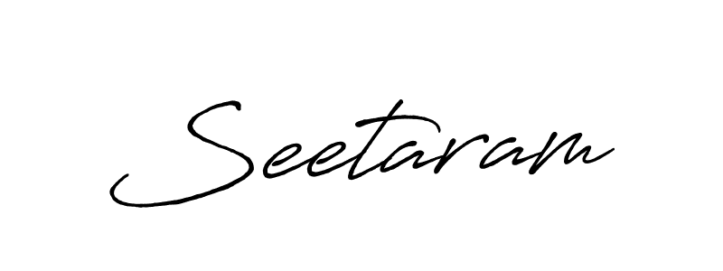 Make a beautiful signature design for name Seetaram. With this signature (Antro_Vectra_Bolder) style, you can create a handwritten signature for free. Seetaram signature style 7 images and pictures png