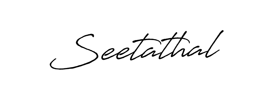 Design your own signature with our free online signature maker. With this signature software, you can create a handwritten (Antro_Vectra_Bolder) signature for name Seetathal. Seetathal signature style 7 images and pictures png