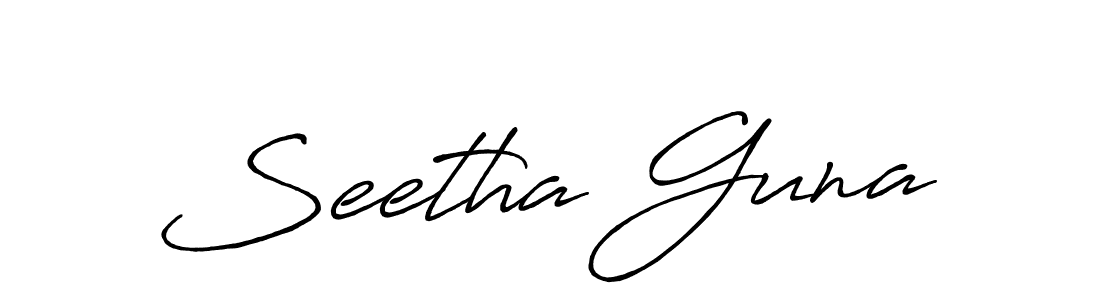 Antro_Vectra_Bolder is a professional signature style that is perfect for those who want to add a touch of class to their signature. It is also a great choice for those who want to make their signature more unique. Get Seetha Guna name to fancy signature for free. Seetha Guna signature style 7 images and pictures png