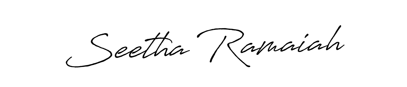 How to Draw Seetha Ramaiah signature style? Antro_Vectra_Bolder is a latest design signature styles for name Seetha Ramaiah. Seetha Ramaiah signature style 7 images and pictures png